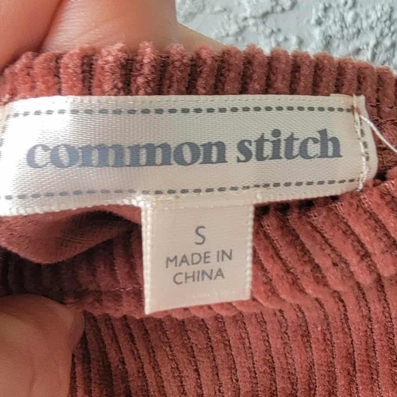 Chic Strapless Corduroy Dress in Rust - Picture 2 of 8